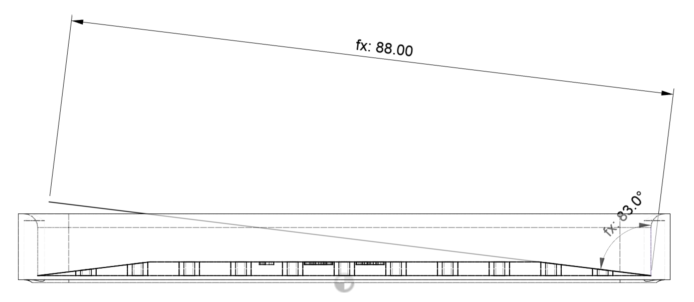 Схема наклона карты